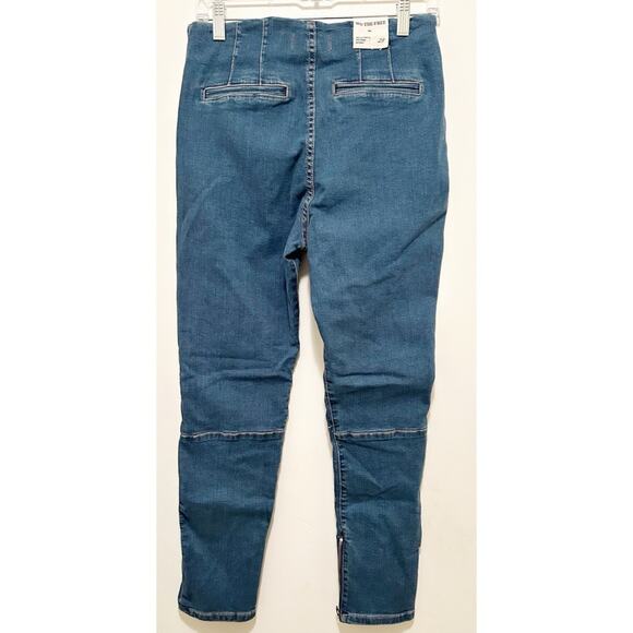 Free People We The Free Bella Moto Mid Rise Skinny Jeans Sz.29 NWT - Picture 8 of 8